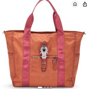 021 George Gina & Lucy Bagflip 15 Utility Tote Bag In AMBER Removable Strap